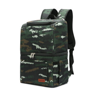 Sac à dos isotherme homme 28 × 20 × 40 cm, noir, gris, camouflage