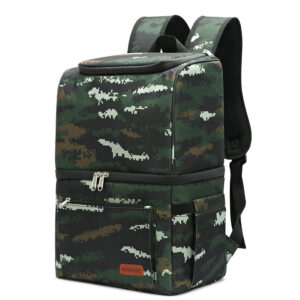 Sac à dos isotherme homme 28 × 20 × 40 cm, noir, gris, camouflage