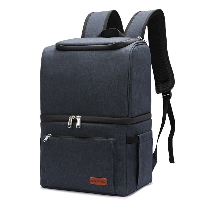 Sac à dos isotherme homme 28 × 20 × 40 cm, noir, gris, camouflage