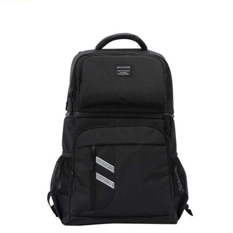 Sac à dos isotherme randonnée en nylon, double compartiment