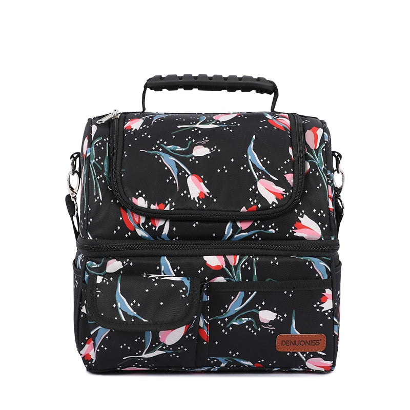 Sac isotherme repas pour lunch box en polyester, quatre coloris