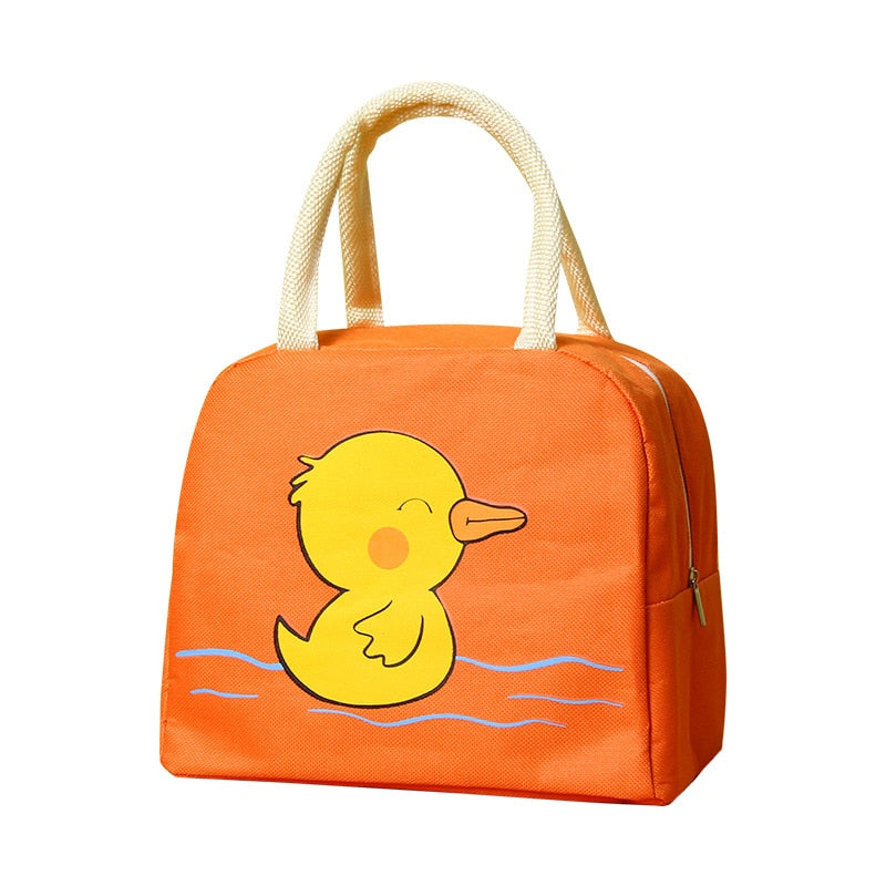 Sac repas isotherme enfant Petits Animaux, six modèles, poche avant