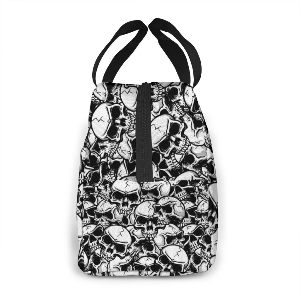Sac isotherme repas Tête de Mort en tissu Oxford