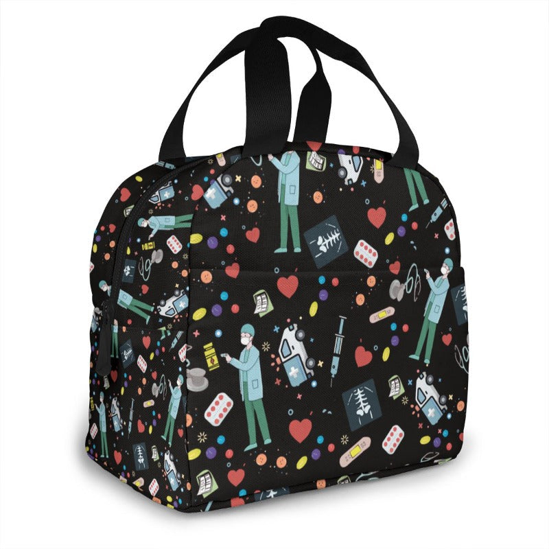 Sac isotherme repas dentiste kawaii, sept modèles illustrés
