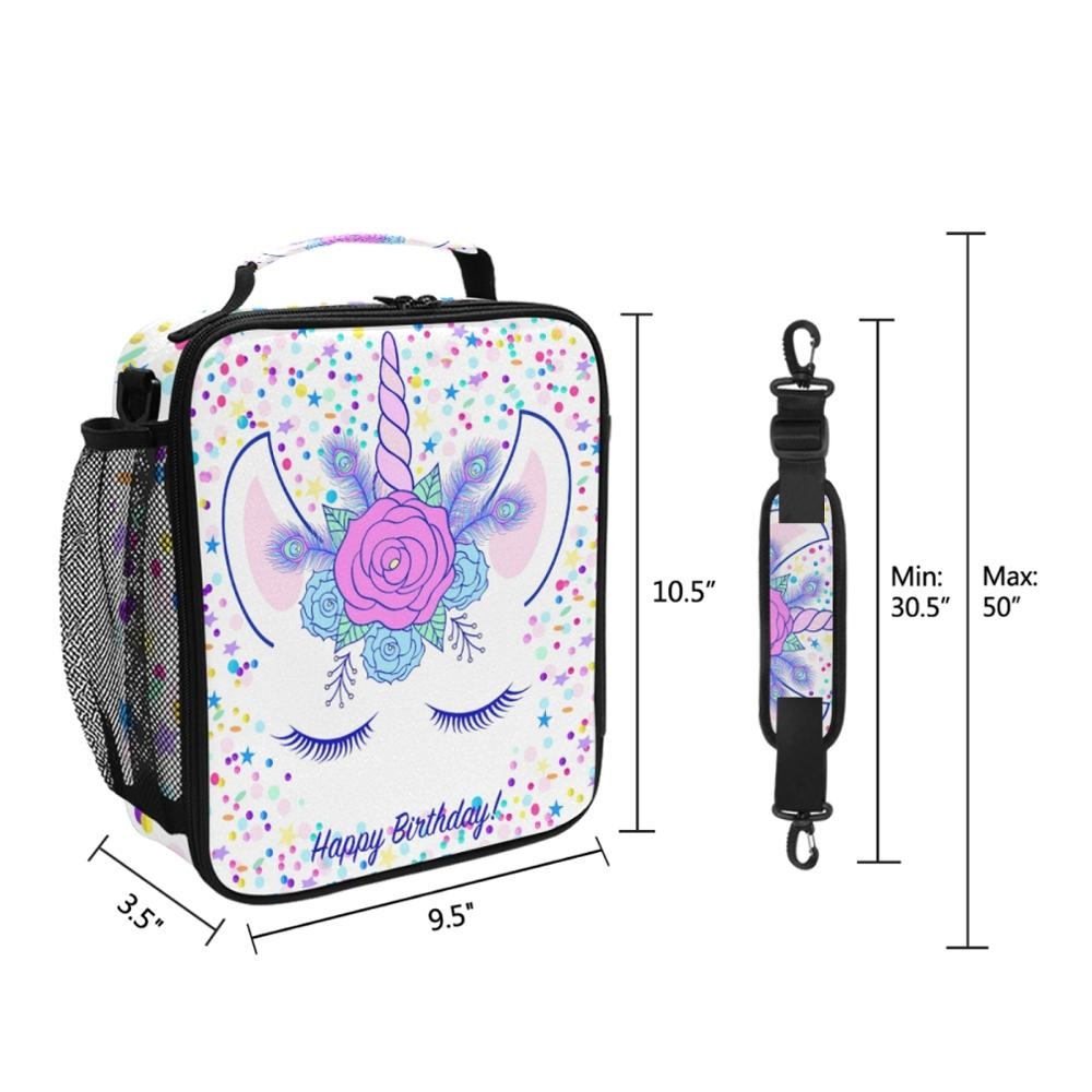 Sac à lunch pour bento licorne en nylon, neuf modèles