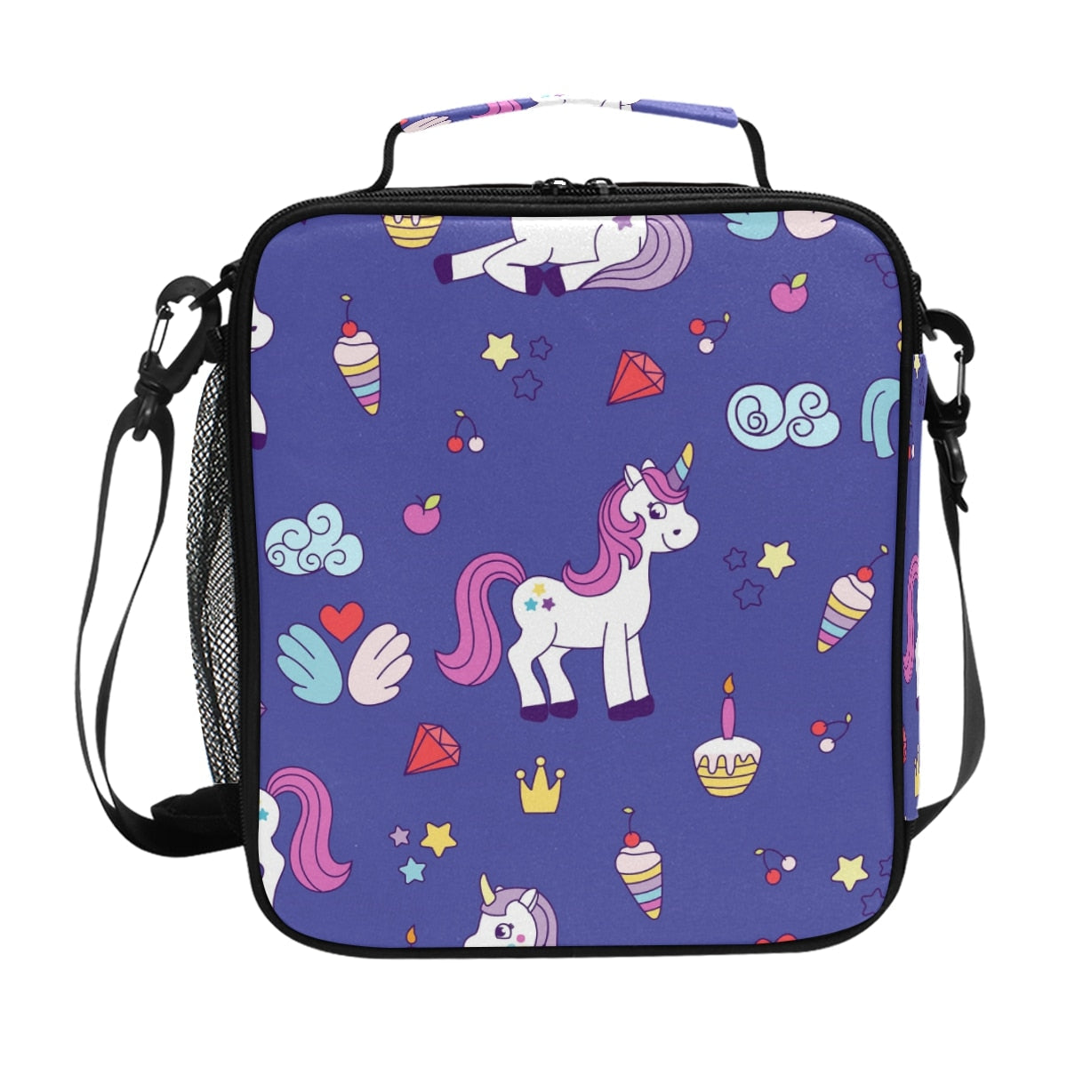 Sac repas isotherme Licorne en polyester Oxford, six coloris
