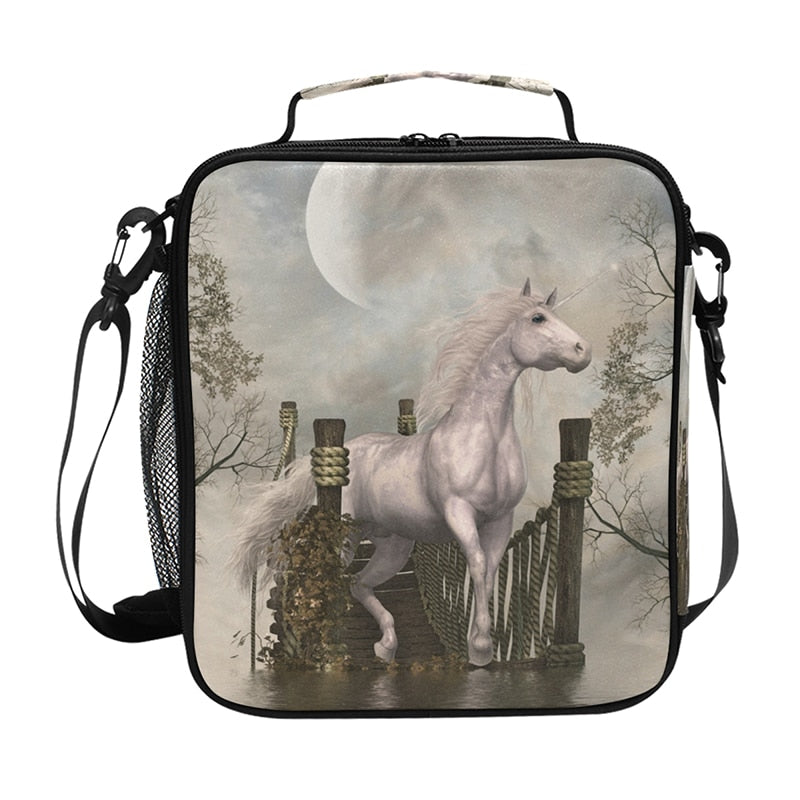 Sac à lunch pour bento licorne en nylon, neuf modèles