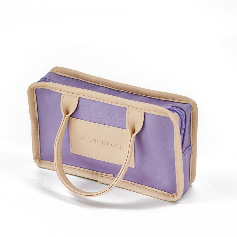 Sac isotherme repas violet en nylon, trois tailles S, M et L