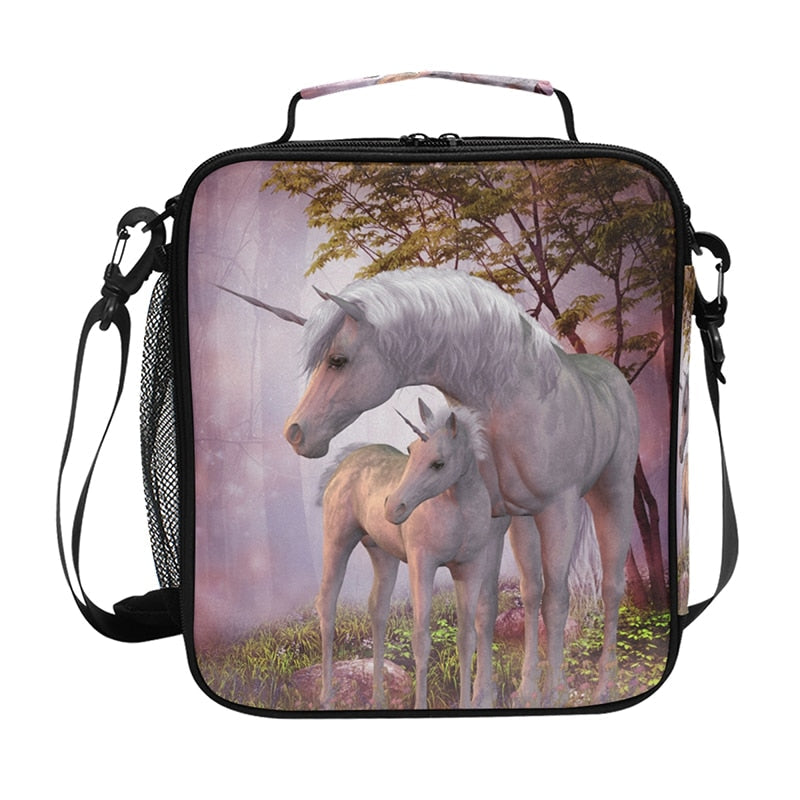 Sac à lunch pour bento licorne en nylon, neuf modèles