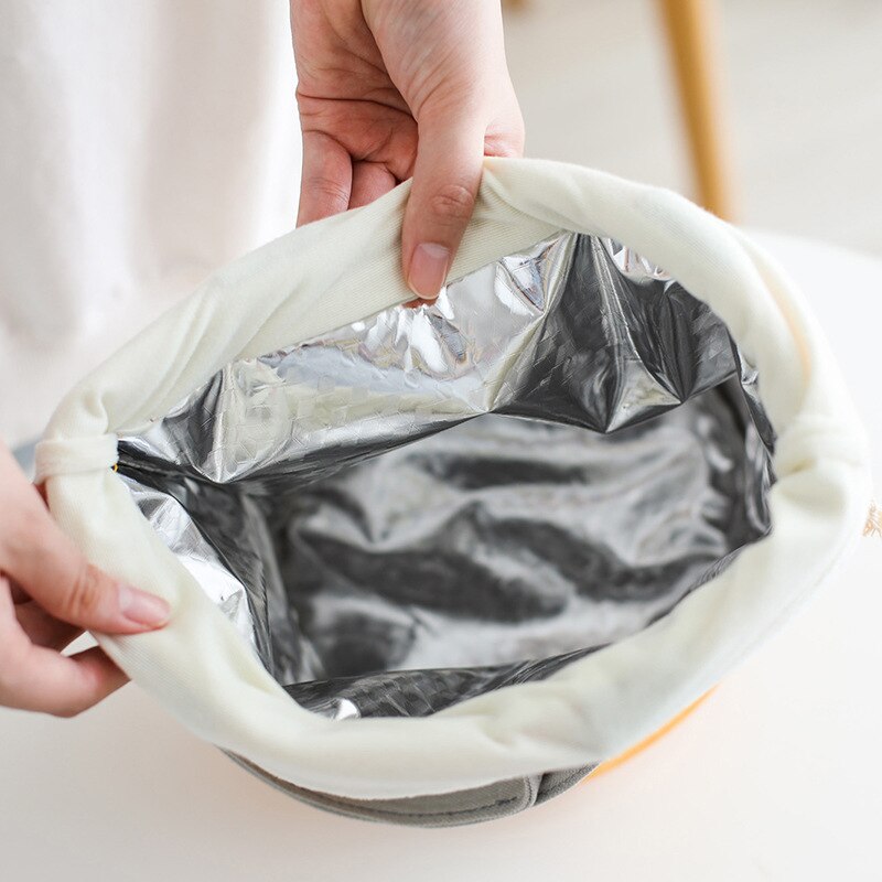 Sac isotherme repas Asiatique, six coloris, 18,5 × 23 cm