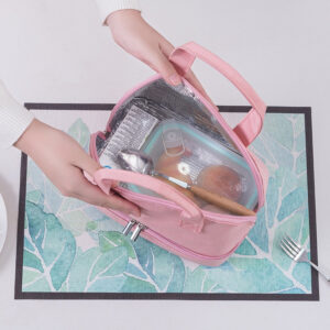 Sac à lunch pour goûter avec bandoulière amovible et poches filet