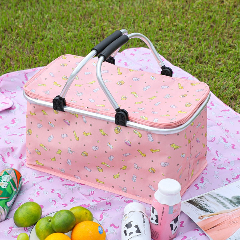 Panier pique-nique isotherme en polyester, 2 tailles
