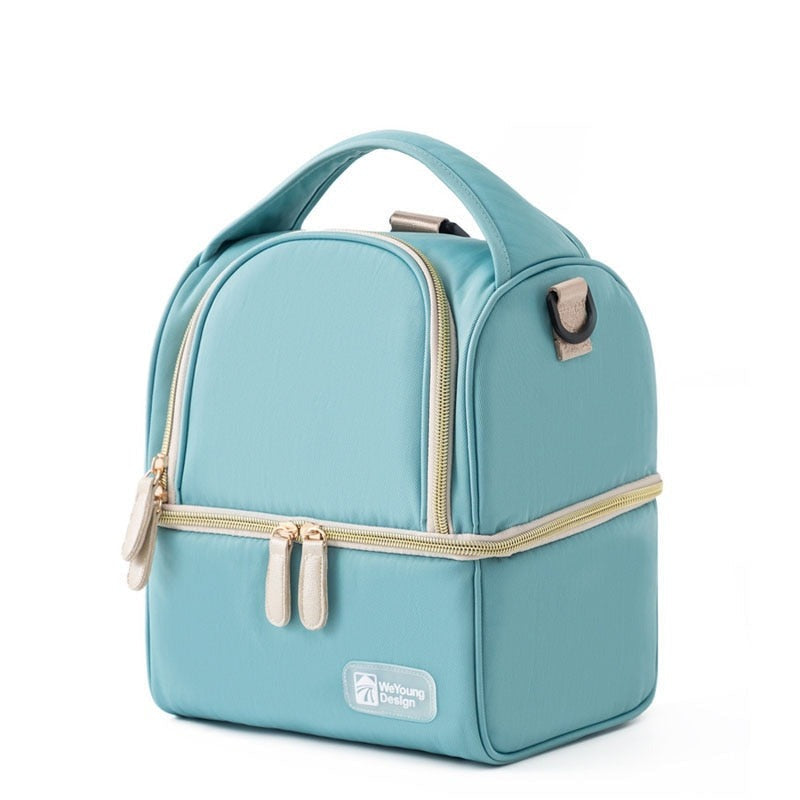 Sac isotherme repas à deux compartiments en polyester, petit format