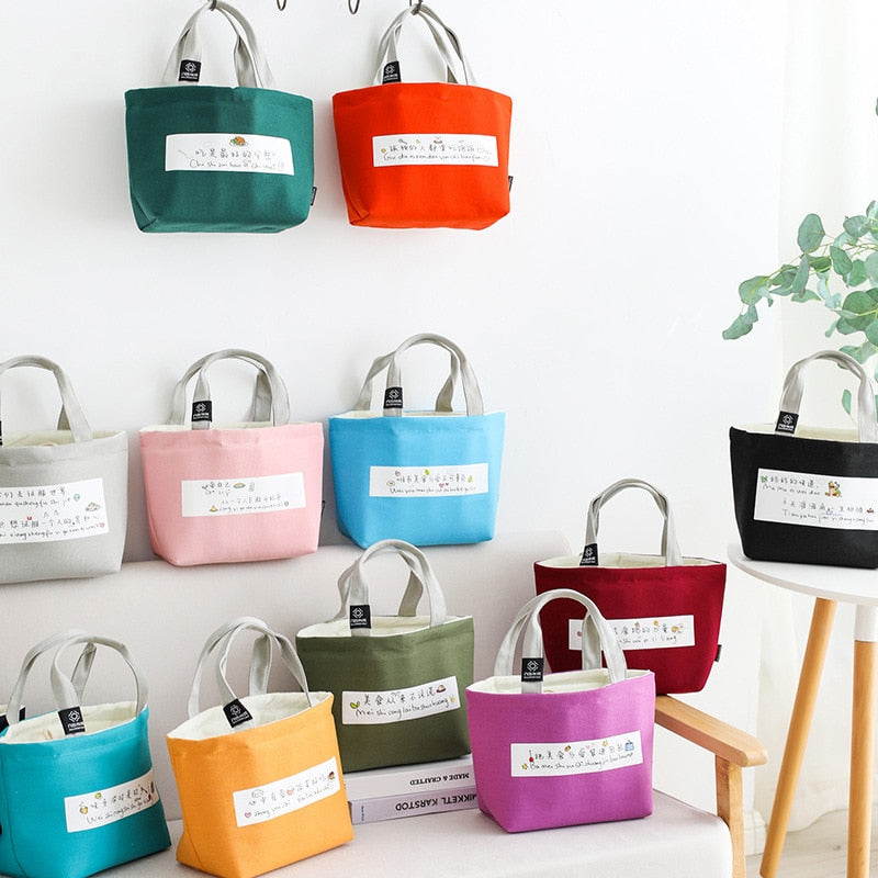 Sac à déjeuner isotherme en nylon, dix coloris