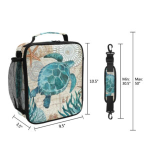 Sac à lunch enfant Petite Tortue en nylon anti-déchirure