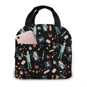 Sac isotherme repas dentiste kawaii, sept modèles illustrés