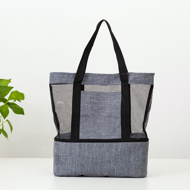 Sac fourre-tout isotherme chic pour les courses, trois coloris