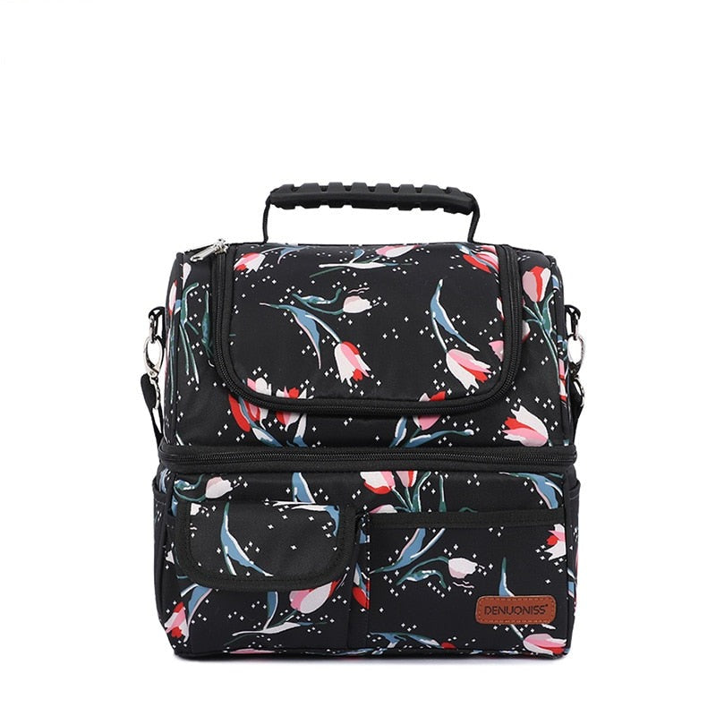 Sac isotherme repas pour lunch box en polyester, quatre coloris