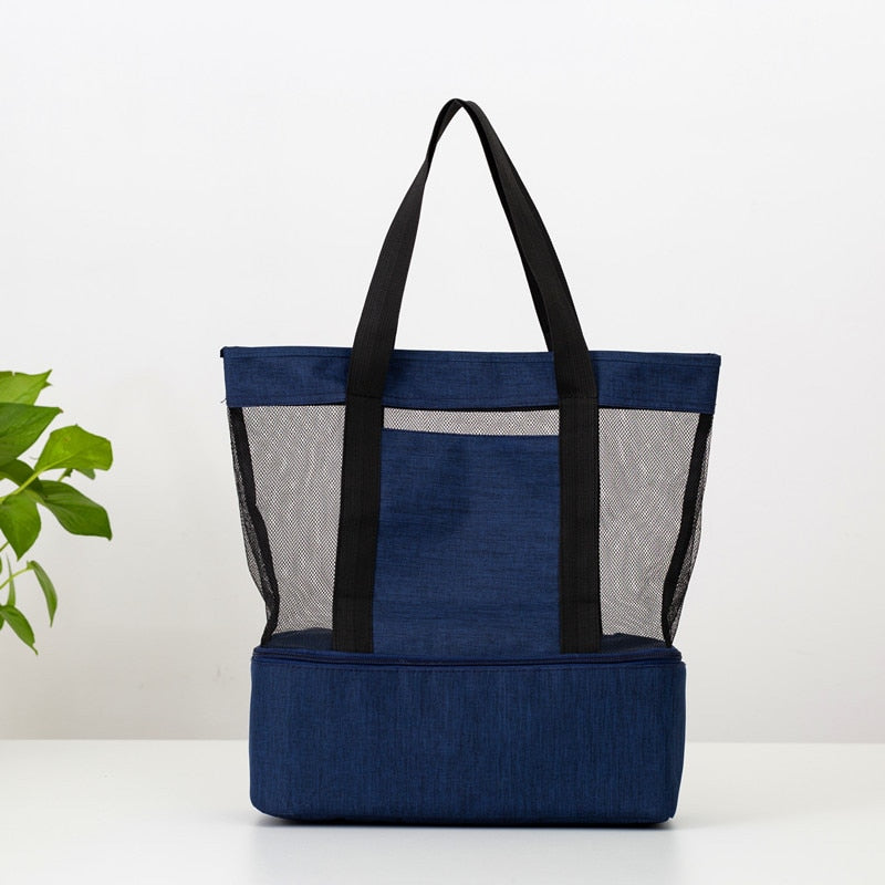 Sac fourre-tout isotherme chic pour les courses, trois coloris