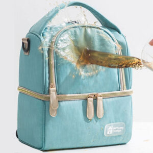 Sac isotherme repas à deux compartiments en polyester, petit format