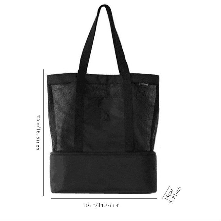 Sac fourre-tout isotherme chic pour les courses, trois coloris