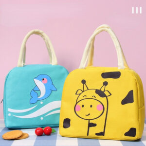 Sac repas isotherme enfant Petits Animaux, six modèles, poche avant