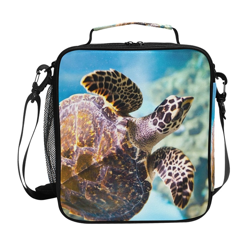 Sac à lunch enfant Petite Tortue en nylon anti-déchirure