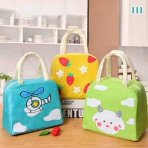 Sac repas isotherme enfant Petits Animaux, six modèles, poche avant