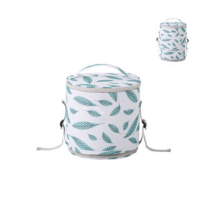 Sac isotherme repas rond en polyester, sept coloris