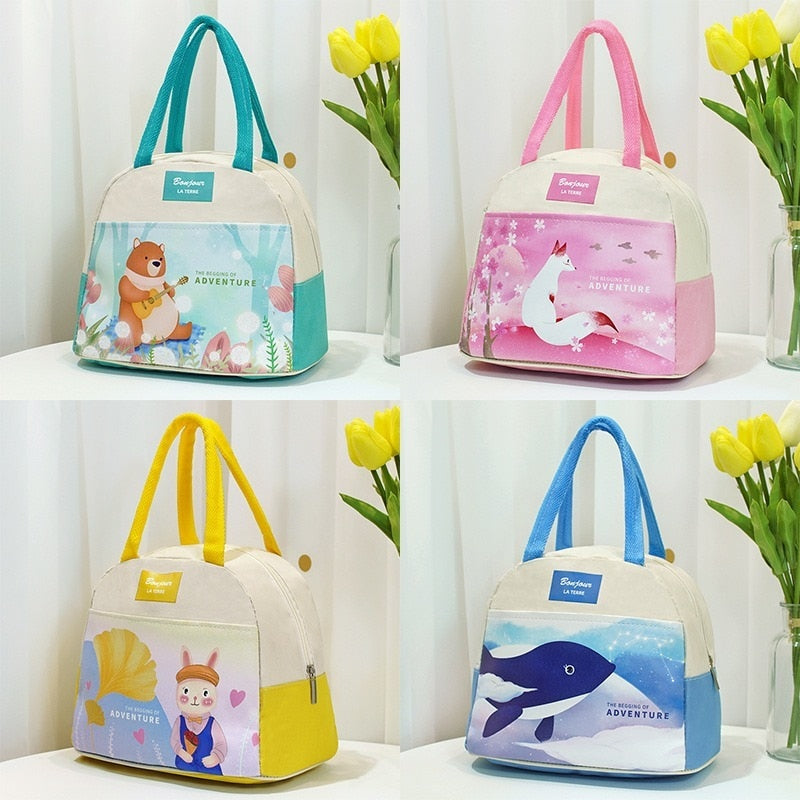 Sac isotherme repas Illustrations en néoprène, quatre styles, enfant
