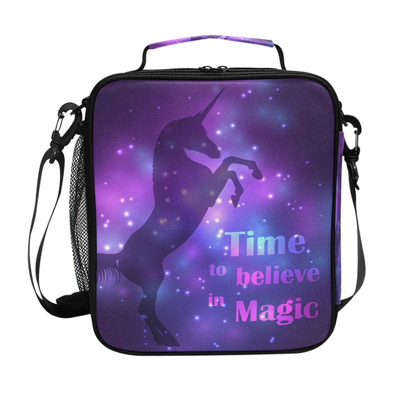Sac à lunch pour bento licorne en nylon, neuf modèles