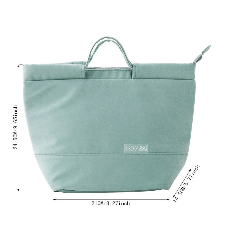 Sac isotherme repas Original en velours, quatre coloris
