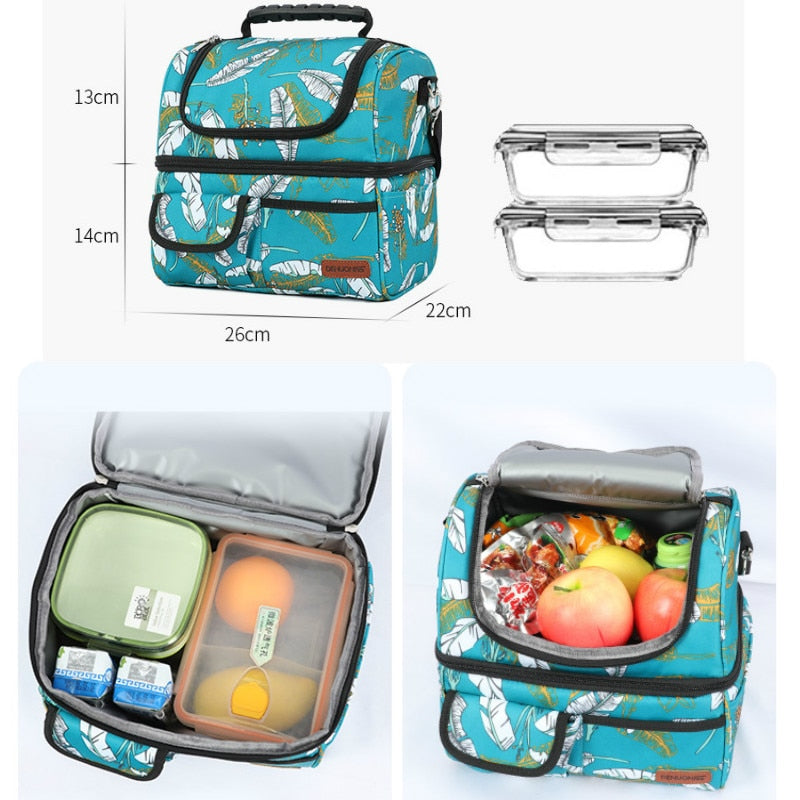Sac isotherme repas pour lunch box en polyester, quatre coloris