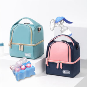 Sac isotherme repas à deux compartiments en polyester, petit format