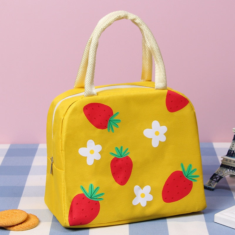 Sac repas isotherme enfant Petits Animaux, six modèles, poche avant