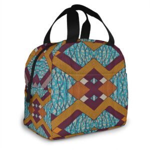 Sac isotherme repas style africain chic doublé aluminium