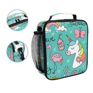 Sac repas isotherme Licorne en polyester Oxford, six coloris