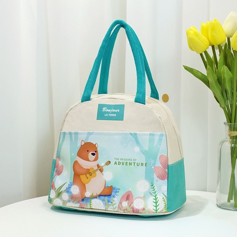 Sac isotherme repas Illustrations en néoprène, quatre styles, enfant