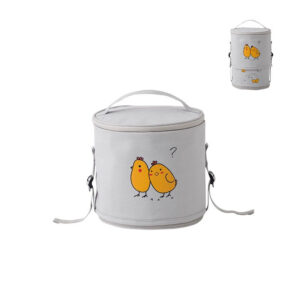 Sac isotherme repas rond en polyester, sept coloris