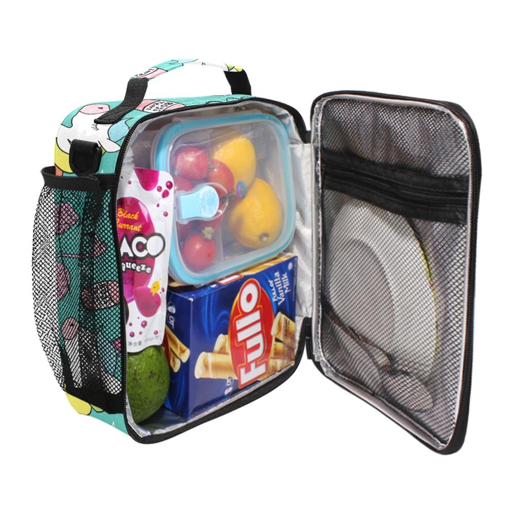 Sac repas isotherme Licorne en polyester Oxford, six coloris