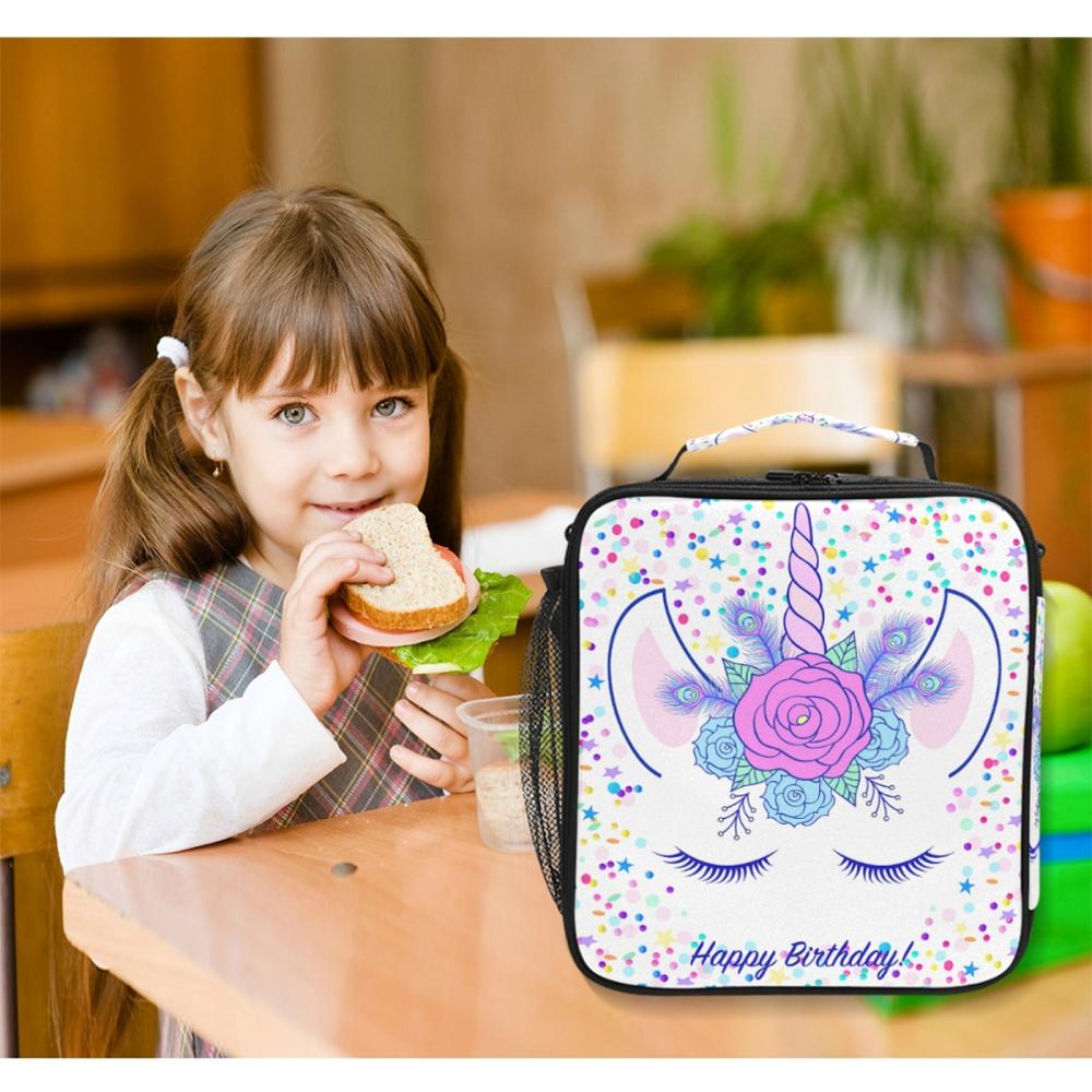 Sac à lunch pour bento licorne en nylon, neuf modèles