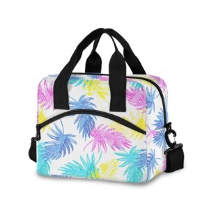 Sac isotherme repas Tropical à base rigide, neuf motifs
