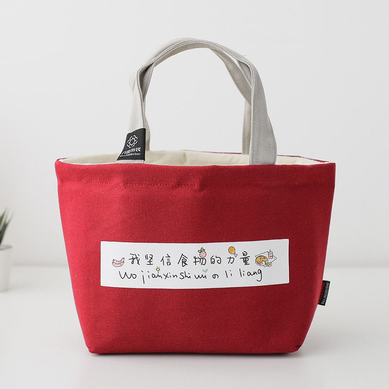 Sac à déjeuner isotherme en nylon, dix coloris