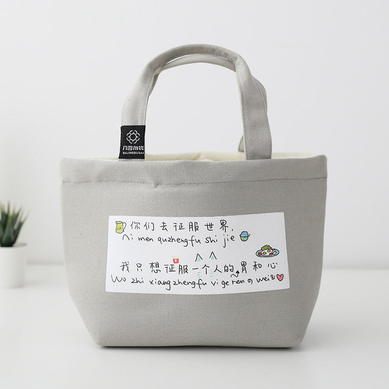 Sac à déjeuner isotherme en nylon, dix coloris