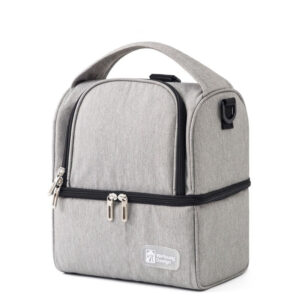 Sac isotherme repas à deux compartiments en polyester, petit format