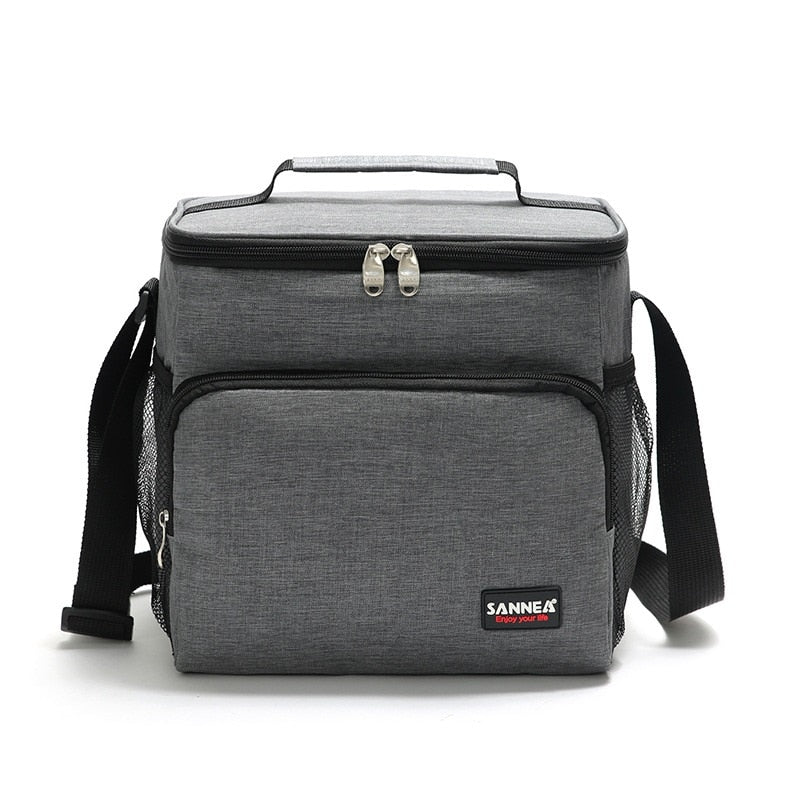 Sac isotherme lunch 12 L en Oxford avec poche extérieure