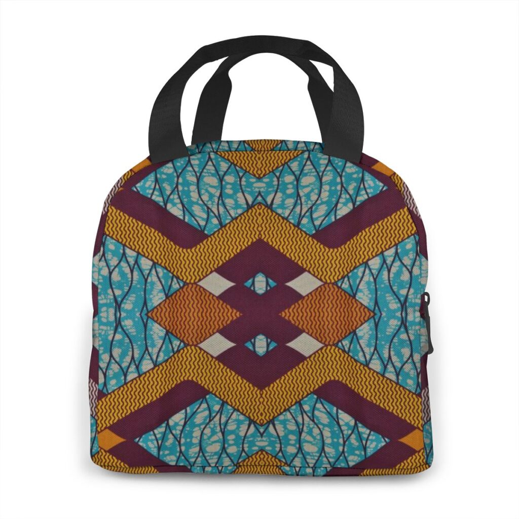 Sac isotherme repas style africain chic doublé aluminium