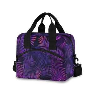 Sac isotherme repas Tropical à base rigide, neuf motifs