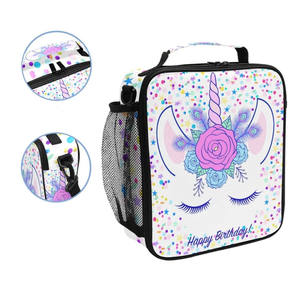 Sac à lunch pour bento licorne en nylon, neuf modèles