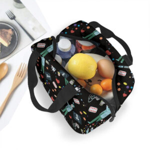 Sac isotherme repas dentiste kawaii, sept modèles illustrés